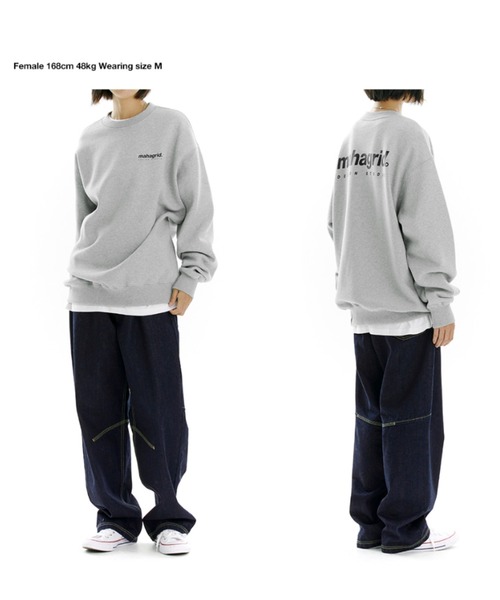 ★21-22FW新作★MAHAGRID★ORIGIN LOGO CREWNECK ORIGIN LOGO CREWNECK - mahagrid | 60% - Asian Fashion Online