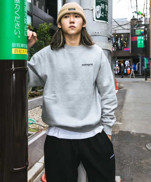 さらに100円引き◆MAHAGRID◆SPORTS LOGO FLEECE CREWNECK MAHAGRID トレーナー スウェット 「mahagrid/マハグリッド