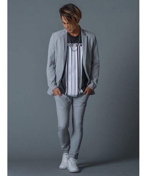 REGIEVO(レジエボ)の「Super stretch jogger pants / スーパーストレッチジョガーパンツ(その他パンツ・メンズ・ブラック/グレー/ネイビー・L/XL/M/S)」の4枚目の写真