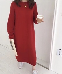 ワンピース レッド 赤色系 ウール ニット ファッション通販 Zozotown