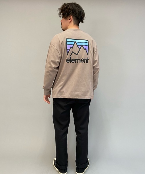 ELEMENT(エレメント)の「ELEMNT/エレメント ビックシルエット プリントロンT BB021-059(Tシャツ/カットソー・メンズ・ホワイト/ベージュ/ブラック・XL/M/L)」の7枚目の写真