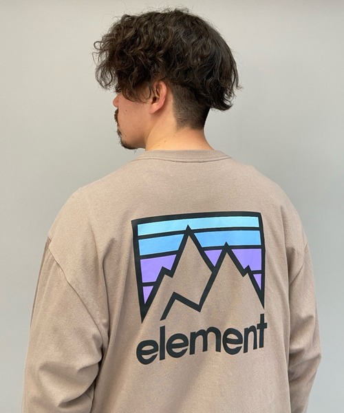 ELEMENT(エレメント)の「ELEMNT/エレメント ビックシルエット プリントロンT BB021-059(Tシャツ/カットソー・メンズ・ホワイト/ベージュ/ブラック・XL/M/L)」の8枚目の写真