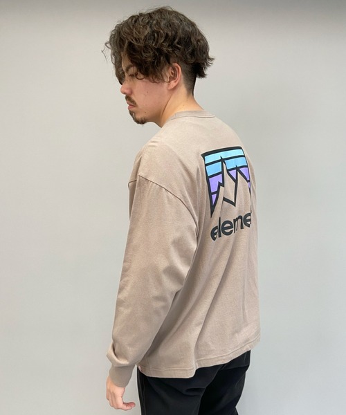 ELEMENT(エレメント)の「ELEMNT/エレメント ビックシルエット プリントロンT BB021-059(Tシャツ/カットソー・メンズ・ホワイト/ベージュ/ブラック・XL/M/L)」の9枚目の写真