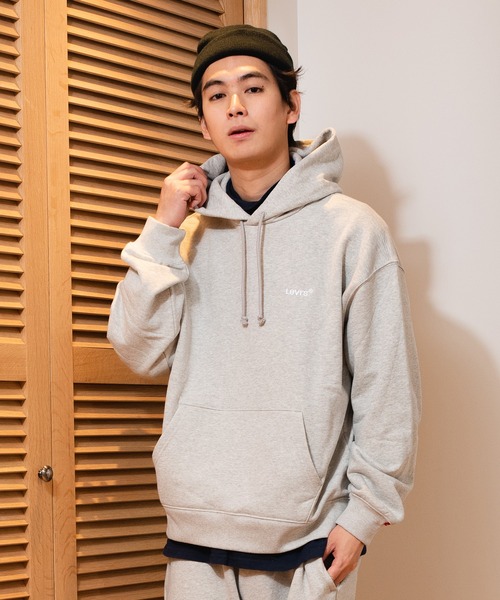 Levi's（リーバイス）の「Levi's/リーバイス WEAR IN WEAR OUT RED TAB スウェットフーディー LIGHT MIST HEATHER（パーカー・メンズ・マルチ・M/L/S/XL）」の17枚目の写真