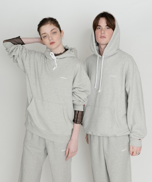 Levi's（リーバイス）の「Levi's/リーバイス WEAR IN WEAR OUT RED TAB スウェットフーディー LIGHT MIST HEATHER（パーカー・メンズ・マルチ・M/L/S/XL）」の13枚目の写真