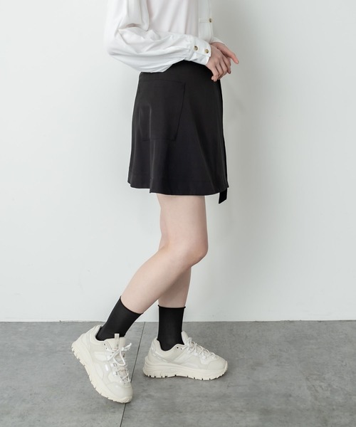 RASVOA（ラスボア）の「ハーフプリーツラップスカート（スカート