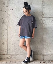 CIAOPANIC TYPY（チャオパニックティピー）の「USAコットン フェードカラーポケットTee（Tシャツ/カットソー・キッズ）」