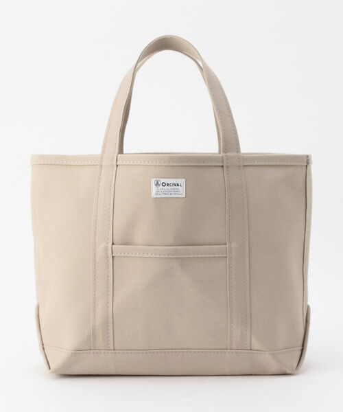 ORCIVAL（オーシバル）の「【ORCIVAL/オーシバル】キャンバストート（トートバッグ・メンズ・ライトグレー/ベージュ/ブラック/ホワイト・FREE）」の4枚目の写真