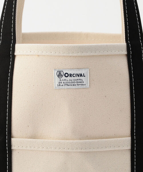 ORCIVAL（オーシバル）の「【ORCIVAL/オーシバル】キャンバストート（トートバッグ・メンズ・ライトグレー/ベージュ/ブラック/ホワイト・FREE）」の6枚目の写真