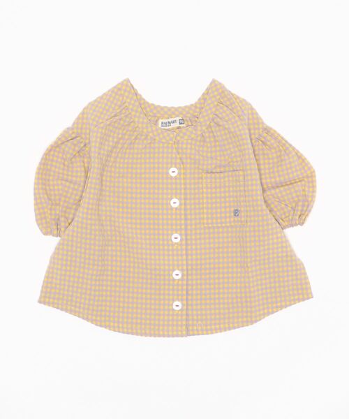 RAGMART（ラグマート）の「ギャザーブラウス（シャツ/ブラウス・キッズ・レッド/イエロー/ベージュ・95cm/90cm/80ｃｍ）」の7枚目の写真