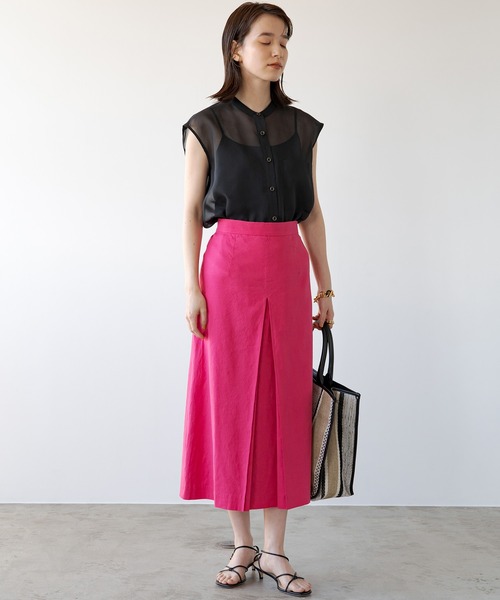 LOUNGEDRESS(ラウンジドレス)の「シアーフレンチブラウス(シャツ/ブラウス・レディース・ブラック/イエロー・FREE)」の12枚目の写真