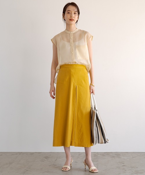 LOUNGEDRESS(ラウンジドレス)の「シアーフレンチブラウス(シャツ/ブラウス・レディース・ブラック/イエロー・FREE)」の19枚目の写真