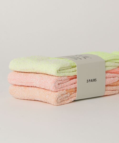 ANVIL（アンヴィル）の「【ANVIL (アンビル)】 クルーソックス 3P PACK（ソックス/靴下・レディース・ホワイト系その他/カラフル・MEDIUM）」の3枚目の写真