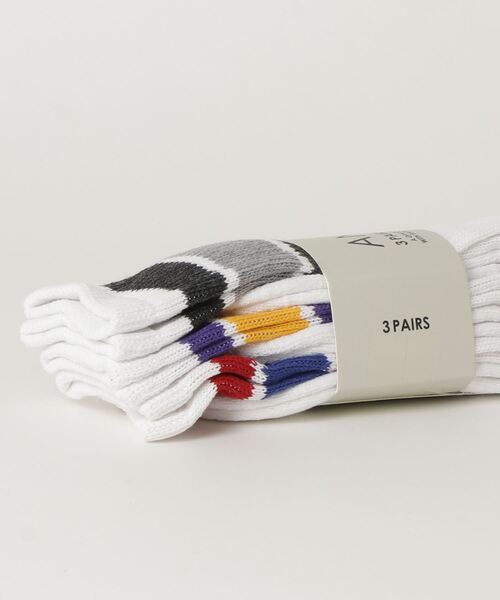 ANVIL（アンヴィル）の「【ANVIL (アンビル)】 クルーソックス 3P PACK（ソックス/靴下・レディース・ホワイト系その他/カラフル・MEDIUM）」の4枚目の写真