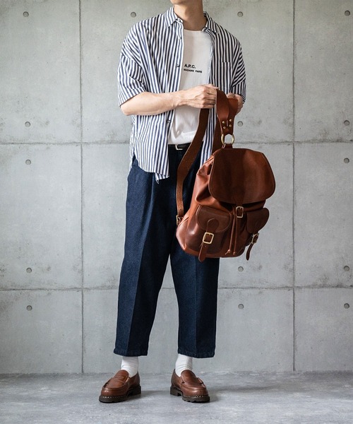 anown(アノン)の「ワイドクロップドデニムパンツ【ファッションインフルエンサー しゅんたろー×anown 限定コラボ】(デニムパンツ・メンズ・ライトブルー/ブルー・M/L)」の8枚目の写真