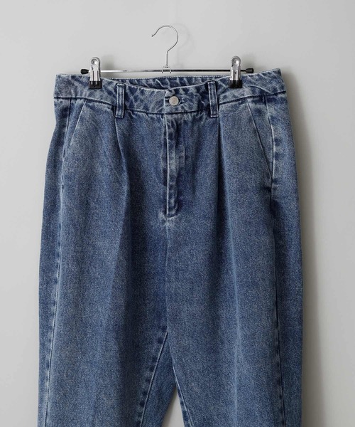 anown(アノン)の「ワイドクロップドデニムパンツ【ファッションインフルエンサー しゅんたろー×anown 限定コラボ】(デニムパンツ・メンズ・ライトブルー/ブルー・M/L)」の15枚目の写真