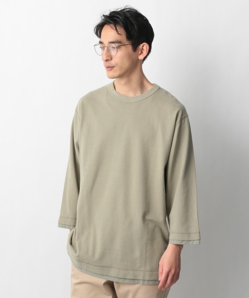 セール】フェイクレイヤードTee7分袖/925828（Tシャツ