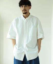 BEAMS | BEAMS / 5分袖 イージー ボタンダウンシャツ(シャツ/ブラウス)