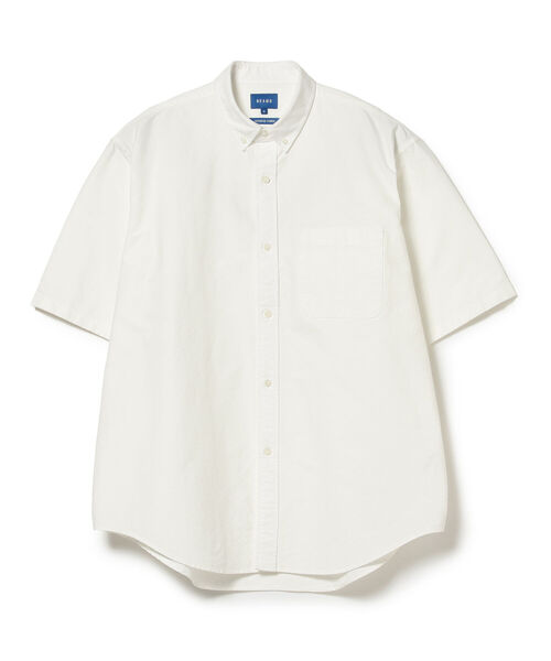 BEAMS（ビームス）の「BEAMS / 5分袖 イージー ボタンダウンシャツ（シャツ/ブラウス・メンズ・ブルー系その他4/その他/ホワイト・MEDIUM/X-LARGE/SMALL/LARGE）」の12枚目の写真