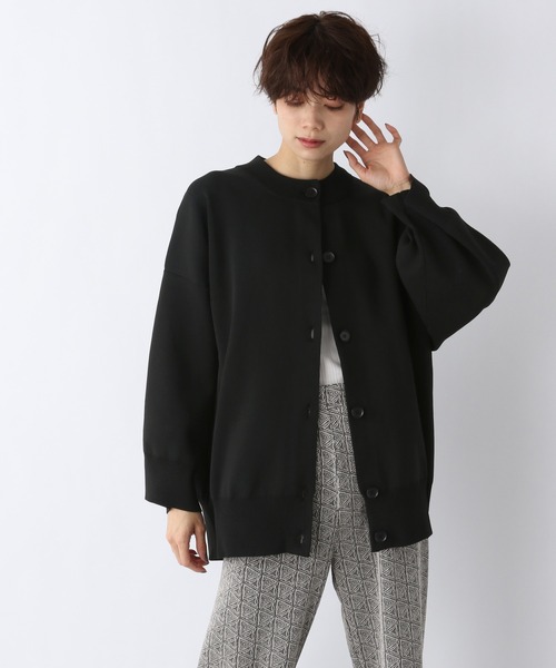 JEANASIS(ジーナシス)の「12Gソウバリクルーカーディガン/948641(カーディガン/ボレロ・レディース・アイボリー/ブラック/ライトグリーン・FREE)」の3枚目の写真