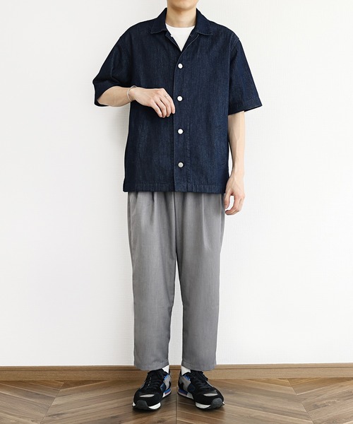 y/m(イム)の「デニムシャツジャケット(シャツ/ブラウス・メンズ・ブルー・MEDIUM/LARGE)」の4枚目の写真