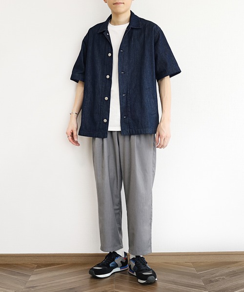 y/m(イム)の「デニムシャツジャケット(シャツ/ブラウス・メンズ・ブルー・MEDIUM/LARGE)」の2枚目の写真