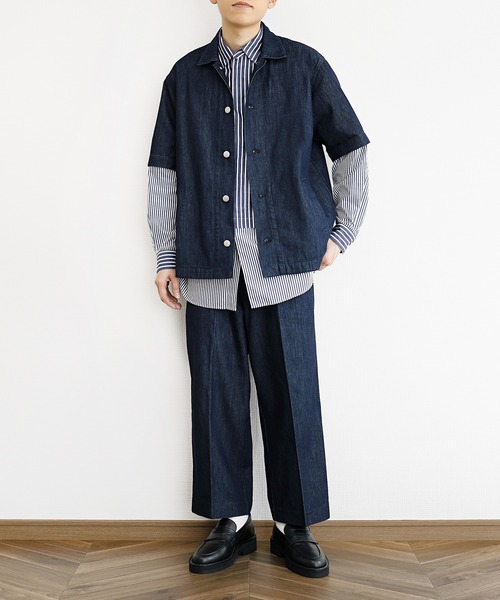 y/m(イム)の「デニムシャツジャケット(シャツ/ブラウス・メンズ・ブルー・MEDIUM/LARGE)」の6枚目の写真