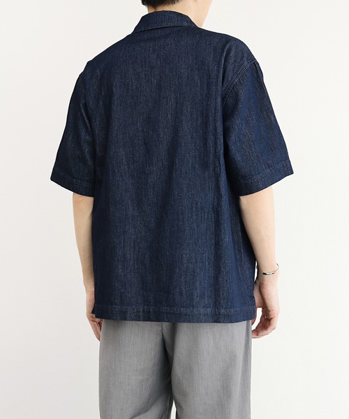 y/m(イム)の「デニムシャツジャケット(シャツ/ブラウス・メンズ・ブルー・MEDIUM/LARGE)」の12枚目の写真