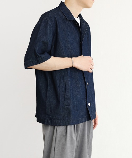 y/m(イム)の「デニムシャツジャケット(シャツ/ブラウス・メンズ・ブルー・MEDIUM/LARGE)」の15枚目の写真