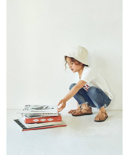 Ungrid（アングリッド）の「Kids ツアーロゴルーズTee（Tシャツ/カットソー・キッズ・チャコールグレー/オフホワイト・100/120）」の12枚目の写真