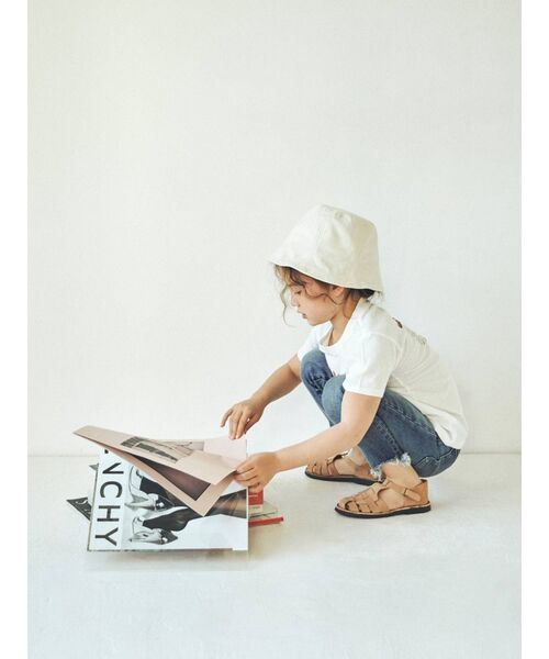 Ungrid（アングリッド）の「Kids ツアーロゴルーズTee（Tシャツ/カットソー・キッズ・チャコールグレー/オフホワイト・100/120）」の3枚目の写真