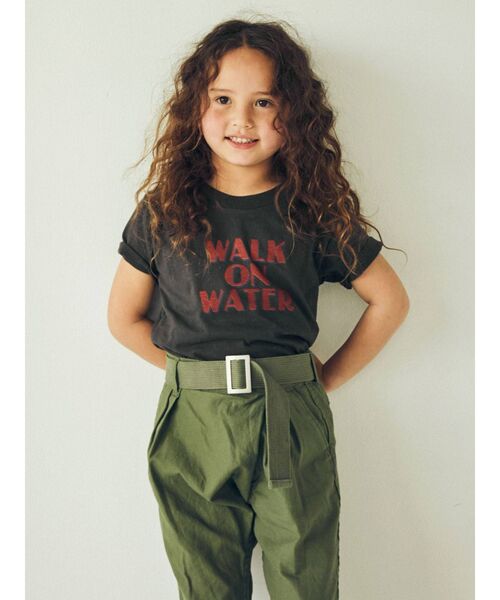 Ungrid（アングリッド）の「Kids ツアーロゴルーズTee（Tシャツ/カットソー・キッズ・チャコールグレー/オフホワイト・100/120）」の7枚目の写真