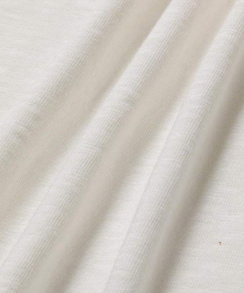 ADAM ET ROPE'（アダムエロペ）の「スラブ天竺 オーバーサイズ フットボールTEE（Tシャツ/カットソー・メンズ・ホワイト/イエロー/スミクロ・M/L）」の8枚目の写真