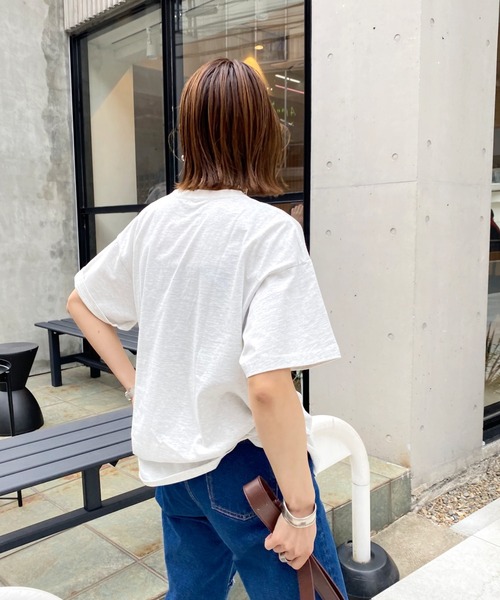 WHO'S WHO gallery（フーズフーギャラリー）の「PTN1994 TEE（Tシャツ/カットソー・レディース・ブルー/レモンイエロー/グリーン/オートミール/チャコールグレー・FREE）」の10枚目の写真