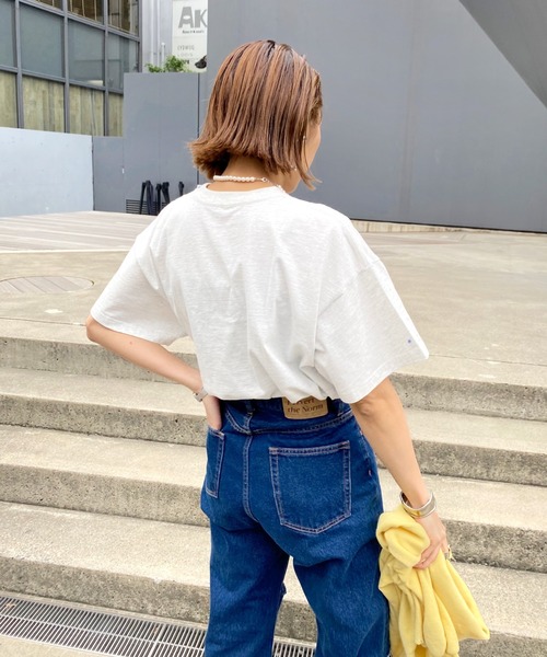 WHO'S WHO gallery（フーズフーギャラリー）の「PTN1994 TEE（Tシャツ/カットソー・レディース・ブルー/レモンイエロー/グリーン/オートミール/チャコールグレー・FREE）」の11枚目の写真