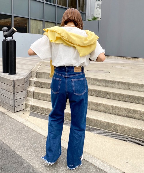 WHO'S WHO gallery（フーズフーギャラリー）の「PTN1994 TEE（Tシャツ/カットソー・レディース・ブルー/レモンイエロー/グリーン/オートミール/チャコールグレー・FREE）」の13枚目の写真