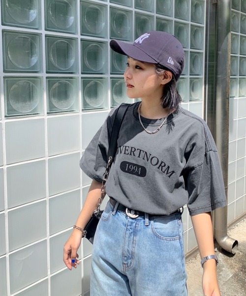 WHO'S WHO gallery（フーズフーギャラリー）の「PTN1994 TEE（Tシャツ/カットソー・レディース・ブルー/レモンイエロー/グリーン/オートミール/チャコールグレー・FREE）」の14枚目の写真