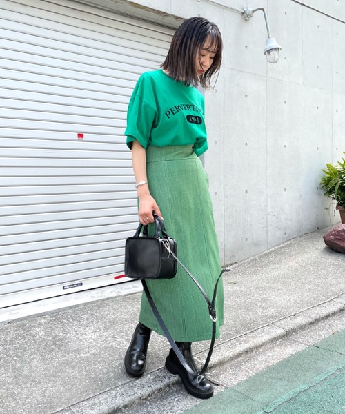 WHO'S WHO gallery（フーズフーギャラリー）の「PTN1994 TEE（Tシャツ/カットソー・レディース・ブルー/レモンイエロー/グリーン/オートミール/チャコールグレー・FREE）」の21枚目の写真