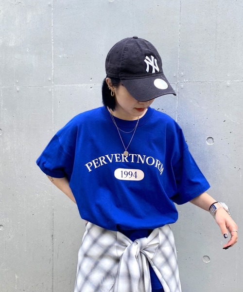 WHO'S WHO gallery（フーズフーギャラリー）の「PTN1994 TEE（Tシャツ/カットソー・レディース・ブルー/レモンイエロー/グリーン/オートミール/チャコールグレー・FREE）」の22枚目の写真