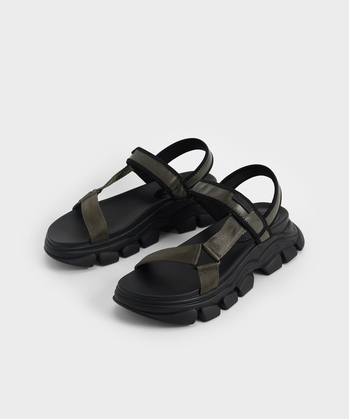 CHARLES & KEITH（チャールズ & キース）の「グログラン スポーツサンダル / Grosgrain Sports Sandals（サンダル・レディース・ホワイト/ブラック/グリーン系その他・22.5cm/25cm/25.5cm/23.5cm/23cm/24.5cm）」の19枚目の写真