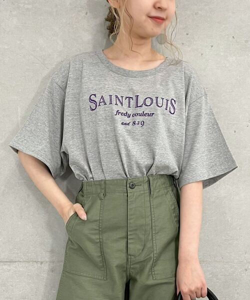 fredy repit（フレディレピ）の「フロッキーロゴオーバーサイズTシャツ（Tシャツ/カットソー・レディース・ホワイト系その他4/ブラック系その他3/ブラック系その他4・38）」の3枚目の写真