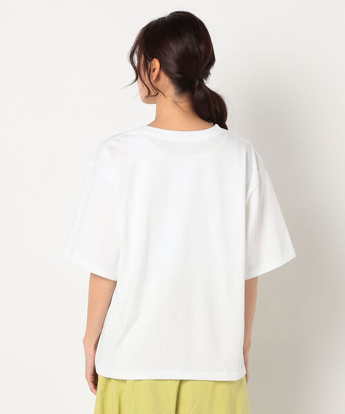 fredy repit（フレディレピ）の「フロッキーロゴオーバーサイズTシャツ（Tシャツ/カットソー・レディース・ホワイト系その他4/ブラック系その他3/ブラック系その他4・38）」の6枚目の写真