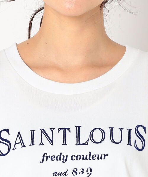 fredy repit（フレディレピ）の「フロッキーロゴオーバーサイズTシャツ（Tシャツ/カットソー・レディース・ホワイト系その他4/ブラック系その他3/ブラック系その他4・38）」の7枚目の写真