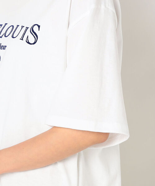 fredy repit（フレディレピ）の「フロッキーロゴオーバーサイズTシャツ（Tシャツ/カットソー・レディース・ホワイト系その他4/ブラック系その他3/ブラック系その他4・38）」の8枚目の写真