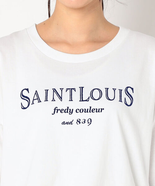 fredy repit（フレディレピ）の「フロッキーロゴオーバーサイズTシャツ（Tシャツ/カットソー・レディース・ホワイト系その他4/ブラック系その他3/ブラック系その他4・38）」の10枚目の写真