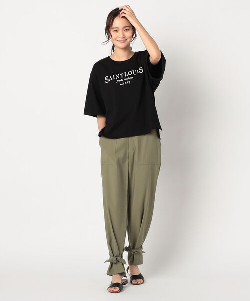 fredy repit（フレディレピ）の「フロッキーロゴオーバーサイズTシャツ（Tシャツ/カットソー・レディース・ホワイト系その他4/ブラック系その他3/ブラック系その他4・38）」の15枚目の写真