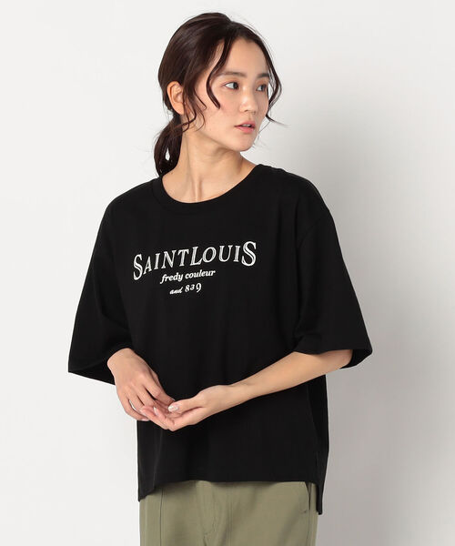 fredy repit（フレディレピ）の「フロッキーロゴオーバーサイズTシャツ（Tシャツ/カットソー・レディース・ホワイト系その他4/ブラック系その他3/ブラック系その他4・38）」の18枚目の写真