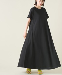 OMNES Another Edition | 接触冷感レーヨンナイロンラインフレアワンピース(ワンピース)