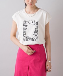 LOUNGEDRESS | 【+81BRANCA/ハチイチブランカ】Pigment logo Tシャツ(Tシャツ/カットソー)