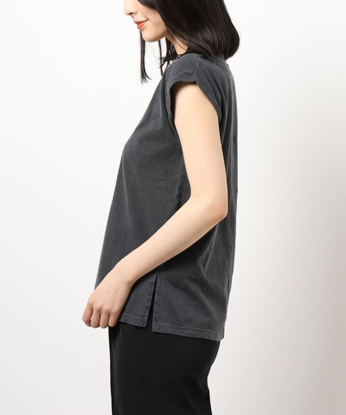 LOUNGEDRESS（ラウンジドレス）の「【+81BRANCA/ハチイチブランカ】Pigment logo Tシャツ（Tシャツ/カットソー・レディース・チャコールグレー/ホワイト・FREE）」の15枚目の写真